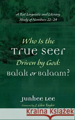Who Is the True Seer Driven by God: Balak or Balaam? Lee, Junhee 9781666793826 Wipf & Stock Publishers