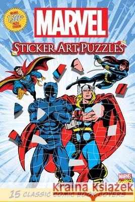 Marvel Sticker Art Puzzles Editors of Thunder Bay Press 9781667200385