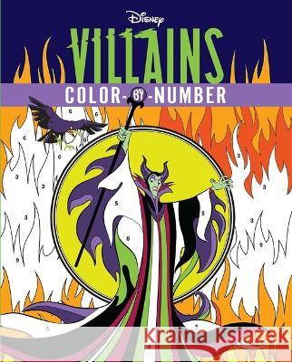 Disney Villains Color-By-Number Editors of Thunder Bay Press 9781667200576 Thunder Bay Press