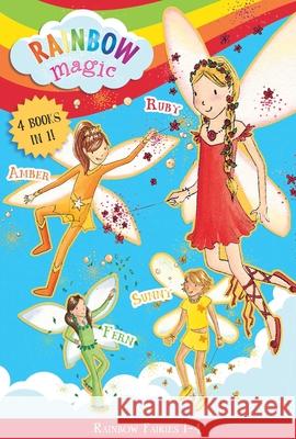 Rainbow Fairies: Books 1-4: Ruby the Red Fairy, Amber the Orange Fairy, Sunny the Yellow Fairy, Fern the Green Fairy Meadows, Daisy 9781667201436 Silver Dolphin Books