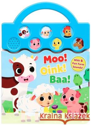 Moo, Oink, Baa! (6-Button Sound Farm Book) Maggie Fischer Pamela Barbieri 9781667211848 Silver Dolphin Books