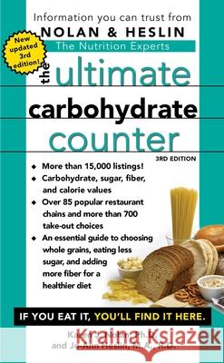 The Ultimate Carbohydrate Counter Karen J. Nolan Jo-Ann Heslin 9781668092002 Gallery Books