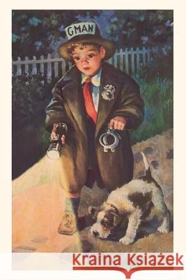 Vintage Journal Little Boy Playing G-Man Found Image Press   9781669507550 Found Image Press