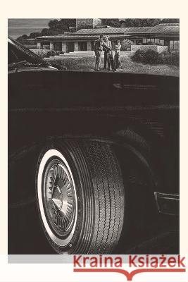 Vintage Journal Tire with Golfers in Background Found Image Press   9781669508052 Found Image Press