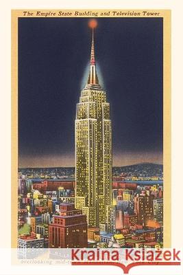 Vintage Journal Empire State Building at Night, New York City Found Image Press   9781669508212 Found Image Press
