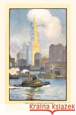 Vintage Journal Painting of Woolworth Building from Ferry, New York City Found Image Press   9781669510017 Found Image Press