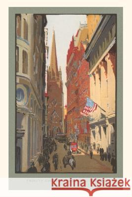 Vintage Journal Painting of Trinity Church, Wall Street, New York City Found Image Press   9781669510895 Found Image Press