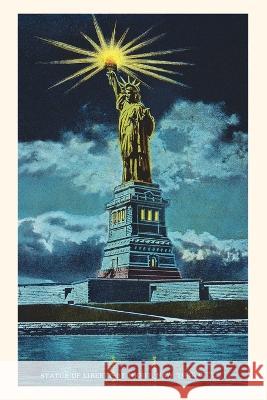 Vintage Journal Statue of Liberty at Night, New York Harbor Found Image Press   9781669511083 Found Image Press