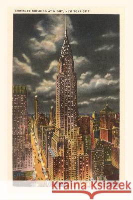 Vintage Journal Moon over Chrysler Building, New York City Found Image Press   9781669512189 Found Image Press