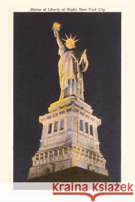 Vintage Journal Statue of Liberty at Night, New York City Found Image Press   9781669512240 Found Image Press