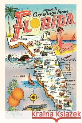Vintage Journal Greetings from Florida, Map Found Image Press   9781669518228 Found Image Press
