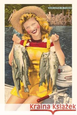 Vintage Journal Woman with Bass, Florida Found Image Press   9781669518792 Found Image Press