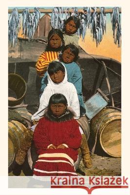 Vintage Journal Five Indigenous Alaskan Children Sitting on Barrels Found Image Press   9781669524960 Found Image Press