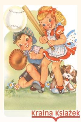 Vintage Journal Little Children Playing Baseball Found Image Press 9781669530060 Found Image Press