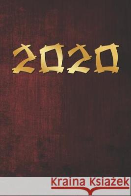 Grand Fantasy Designs: 2020 asiatisch gold auf rot - Monatsplaner 15,24 x 22,86 Felix Ode 9781670335883