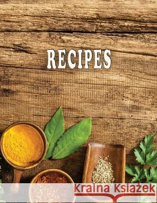 Low Vision Recipe Book Large Print With Bold Lines: Personal Cookbook With High Contrast Black Print on White Paper for Visually Impaired Babbs Notes 9781672966276 Independently Published
