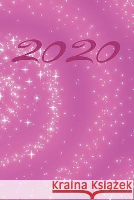 Grand Fantasy Designs: 2020 Kalligrafie pink rosa Glitzer - Monatsplaner 15,24 x 22,86 Felix Ode 9781676773788