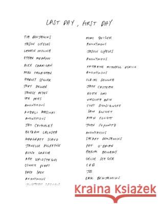 Last Day, First Day: Collected letters to one President on his last day in office, and another on his first. Erik Benjamins 9781678049454 Lulu.com