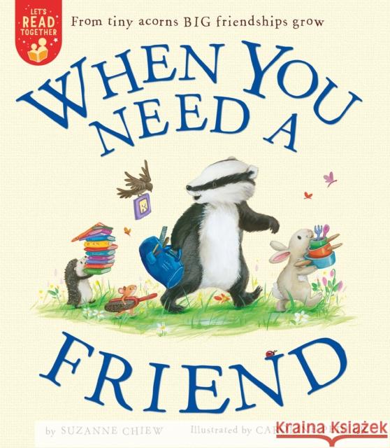 When You Need a Friend Suzanne Chiew Caroline Pedler 9781680103588