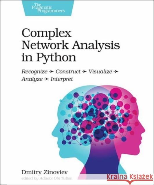 Complex Network Analysis in Python: Recognize - Construct - Visualize - Analyze - Interpret Dmitry Zinoviev 9781680502695