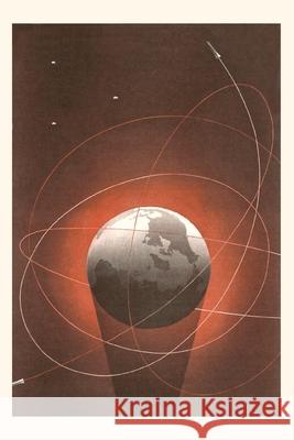 Vintage Journal Rocket Zooms around the Globe Poster Found Image Press 9781680818918 Found Image Press