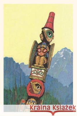 Vintage Journal Totem Pole and Mountains Found Image Press 9781680818956 Found Image Press