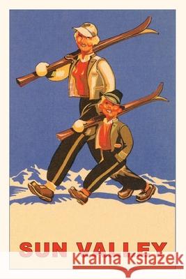 Vintage Journal Family Skiing in Sun Valley, Idaho Travel Poster Found Image Press 9781680819588 Found Image Press