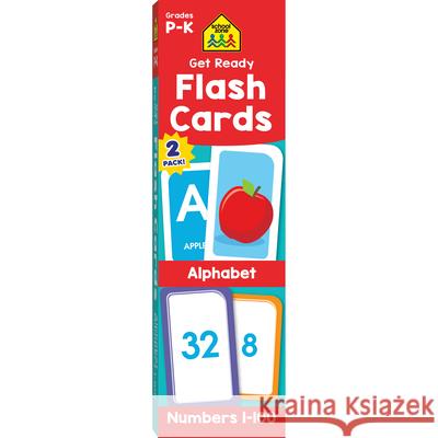 School Zone Get Ready Alphabet & Numbers 2-Pack Flash Cards  9781681473024 School Zone