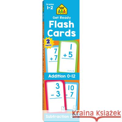 School Zone Get Ready Addition & Subtraction 2-Pack Flash Cards  9781681473031 School Zone
