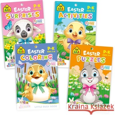 School Zone Easter Activities 4-Pack Workbook Set School Zone 9781681475400