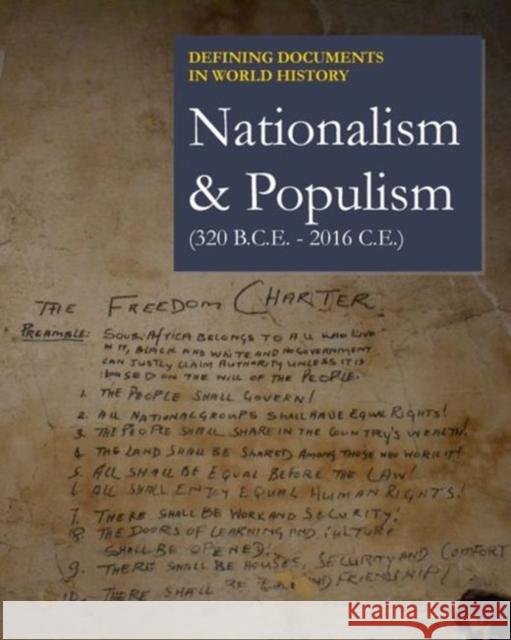 Defining Documents in World History: Nationalism & Populism: Print Purchase Includes Free Online Access Salem Press 9781682172933 Salem Press