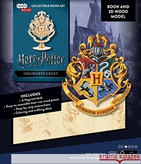 Harry Potter Hogwarts Crest 3D Wood Model Insight Editions 9781682981757 Insight Editions