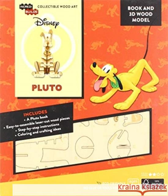 IncrediBuilds: Disney: Pluto Book and 3D Wood Model Insight Editions 9781682982006 Insight Editions