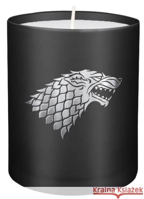 Game of Thrones: House Stark Large Glass Candle Insight Editions 9781682982808 Insight Editions