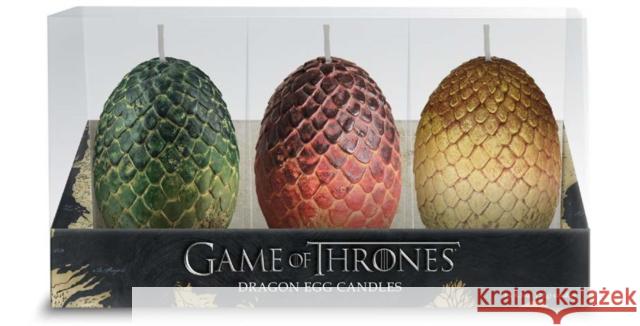 Game of Thrones: Sculpted Dragon Egg Candles Insight Editions 9781682983218 Insight Editions