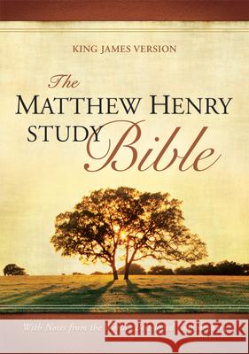 The Matthew Henry Study Bible (Red Letter, Bonded Leather, Black) Hendrickson Publishers 9781683073093