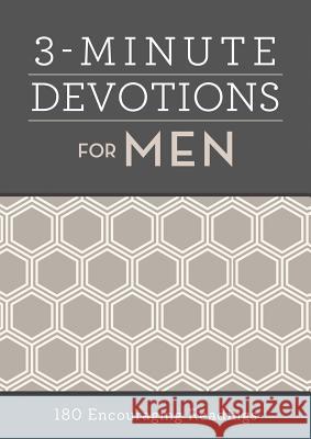 3-Minute Devotions for Men: 180 Encouraging Readings Compiled by Barbour Staff 9781683222507 Barbour Publishing