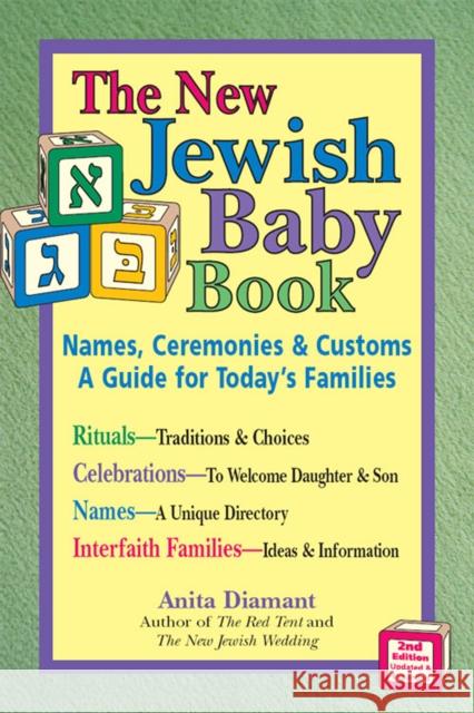 New Jewish Baby Book (2nd Edition): Names, Ceremonies & Customs--A Guide for Today's Families Anita Diamant 9781683362197 Jewish Lights Publishing