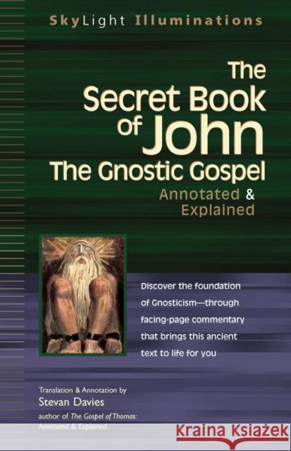 The Secret Book of John: The Gnostic Gospels--Annotated & Explained Stevan Davies 9781683364320