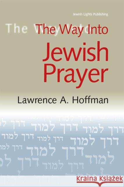 The Way Into Jewish Prayer Lawrence A., Rabbi Hoffman 9781683364450