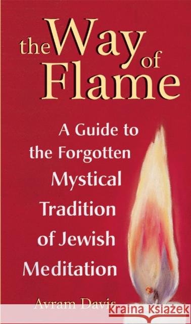 The Way of Flame: A Guide to the Forgotten Mystical Tradition of Jewish Meditation Avram Davis 9781683364504 Jewish Lights Publishing