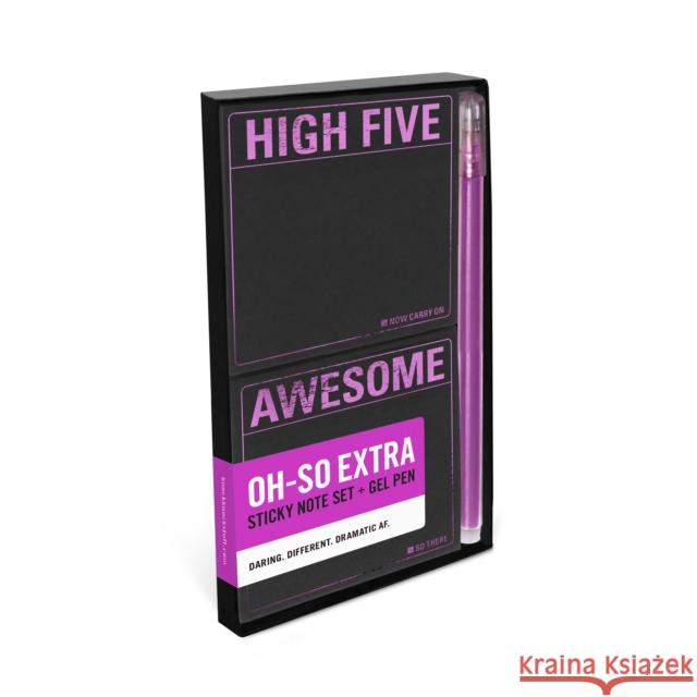 Knock Knock High Five / Awesome Sticky Note Set + Gel Pen Knock Knock 9781683492764 Knock Knock