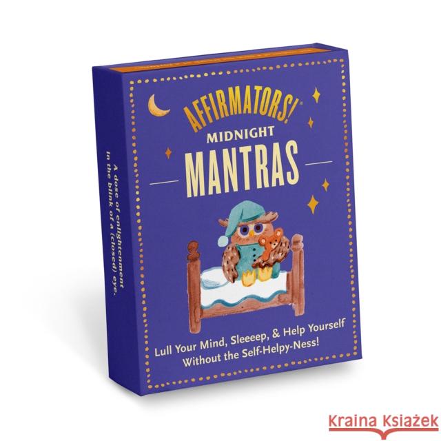 Knock Knock Affirmators!® Mantras Midnight Affirmation Cards Deck Knock Knock 9781683494461 Knock Knock