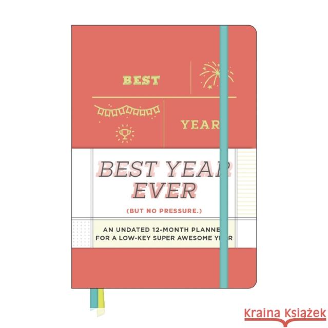 Knock Knock Best Year Ever Large Hardcover Planner Knock Knock 9781683494935 Knock Knock