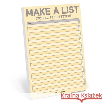 Make a List: Classic Pad Knock Knock 9781683495840 Knock Knock
