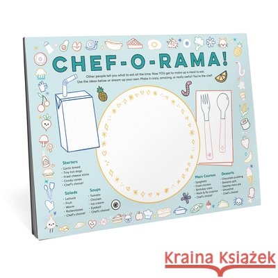 Eat Drink Color Draw! Activity Placemats Knock Knock 9781683495925 Knock Knock