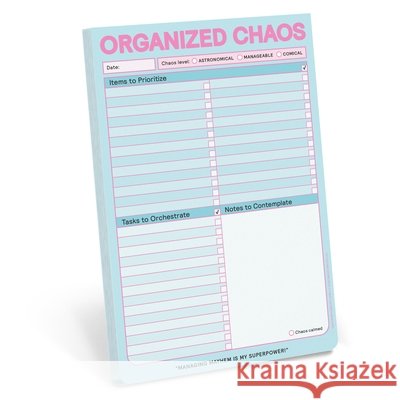 Organized Chaos Knock Knock Pad Knock Knock 9781683496137 Knock Knock
