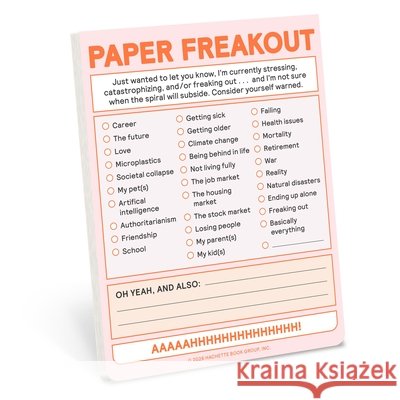 Paper Freakout Nifty Note Knock Knock 9781683496168 Knock Knock