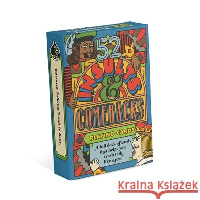 52 Insults & Comebacks Playing Cards Knock Knock 9781683496229 Knock Knock