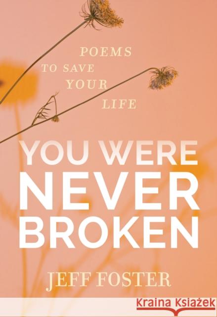 You Were Never Broken: Poems to Save Your Life Jeff Foster 9781683645597 Sounds True Inc